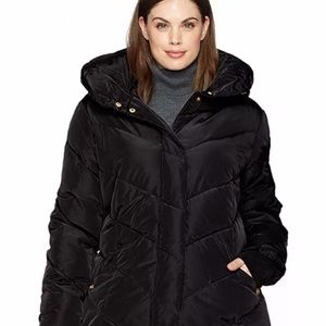 Steve Madden plus-size chevron puffer